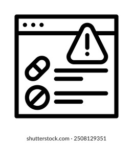 information icon with style outline