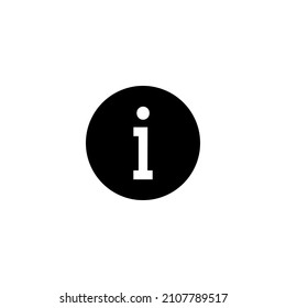 símbolo de icono de información. vector de información aislado en fondo blanco