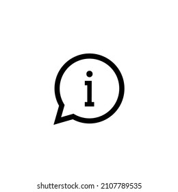 information icon symbol. info vector isolated on white background