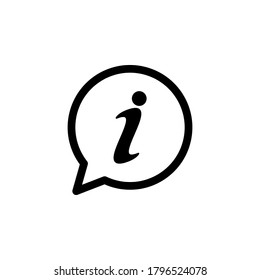 Information icon symbol vector isolated on white background