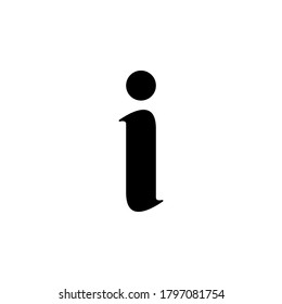 Information icon symbol vector isolated on white background