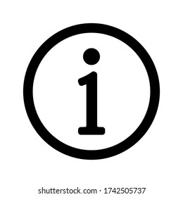 information icon symbol vector on white background