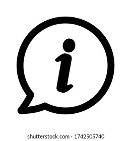 information icon symbol vector on white background