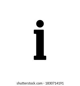 Symbol für Information, Vektorgrafik auf weißem Hintergrund.