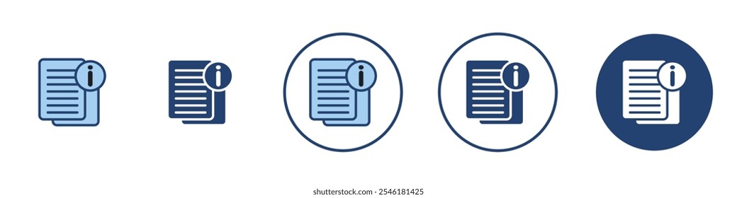 Information icon Thin line art isolated
