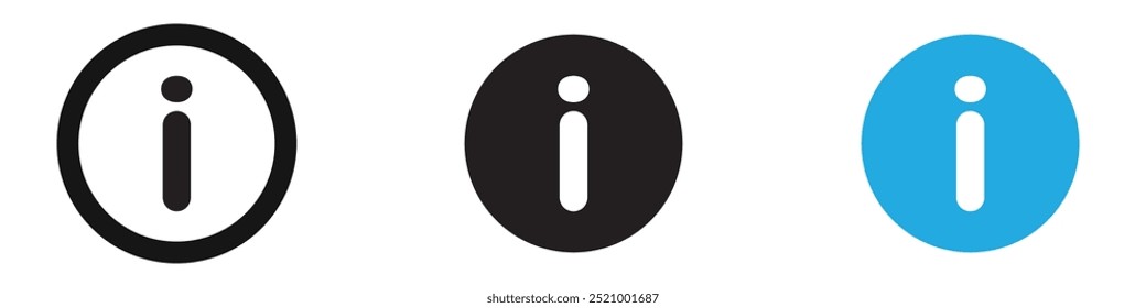 Informationen Symbol dünne Linie Illustration