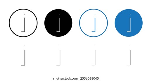 information icon Thin outline art symbol