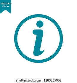 information icon in trendy flat style 