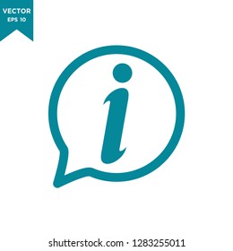 information icon in trendy flat style 