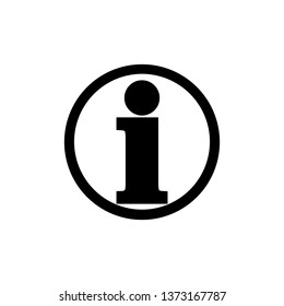 Information icon in trendy flat style isolated on background. Information icon page symbol for your web site design Information icon logo, app, UI , on white background Vector. - Vector - Vector
