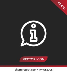 Information icon vector