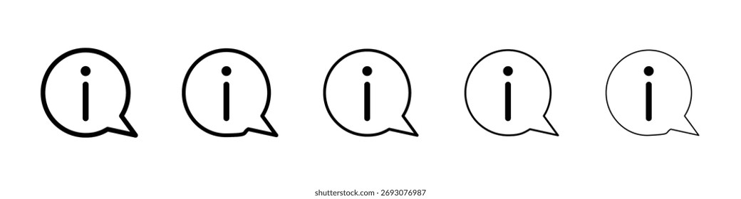 Ícone de informações Ilustração de arte vetorial