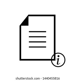 Information Icon Vector Design Symbol illustration