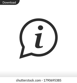 Icono de información eps 10