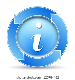 Information icon, vector eps10 illustration