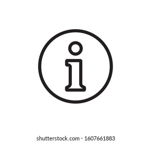 Information icon vector. Faq and details symbol illustration