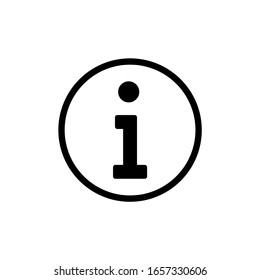 Information icon vector. Faq, details icon symbol