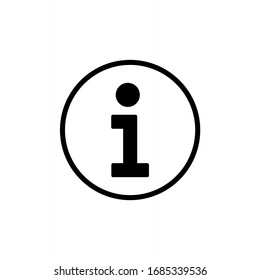 Information icon vector. Faq and details symbol illustration