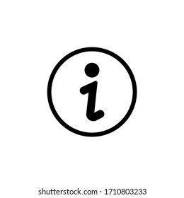 Information icon vector. Faq and details icon symbol