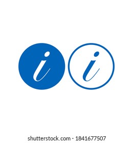 Information icon vector. Faq and details icon symbol