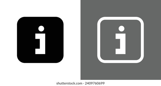 Information icon vector. Faq and details line,filled isolated icon symbol. vector illustration