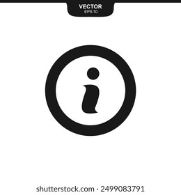 Information icon vector. Faq and support icon symbol illustration