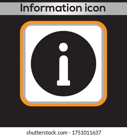 Icono de información. diseños gráficos vectoriales