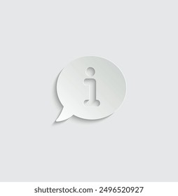 information icon vector, help info icon