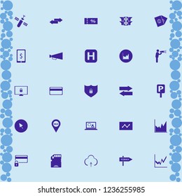information icon. information vector icons set graph, memory card, passports and upload