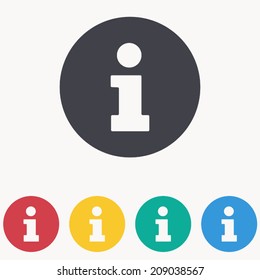 information icon, vector illustration