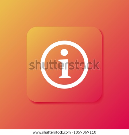 information icon. Vector illustration EPS 10.