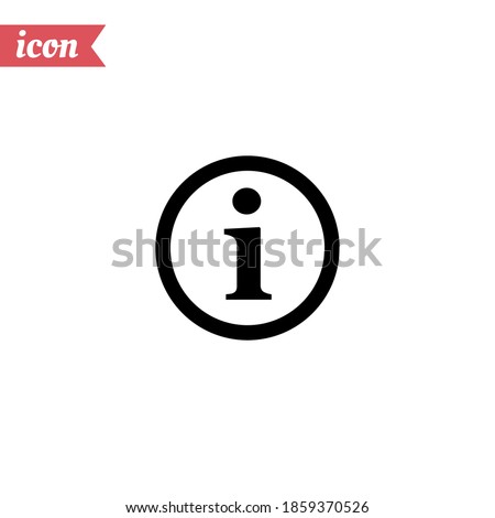 information icon. Vector illustration EPS 10.