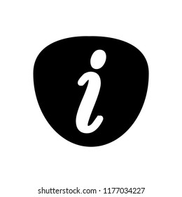 Information Icon vector illustration in flat style isolated black on the white background