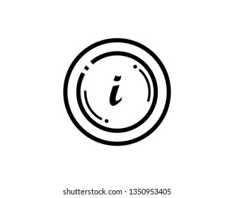 Information Icon vector illustration in flat style isolated on white background . Speech symbol for web site design, logo, app, ui. - Vector 