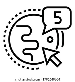 Icono de información Icono de ilustración plana
