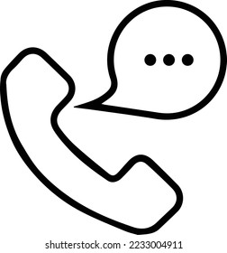 Information icon. Vector illustration. Flat speech, phone icons. line icon