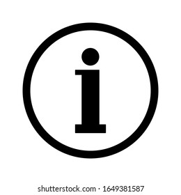 ilustración vectorial de icono de información sobre fondo blanco