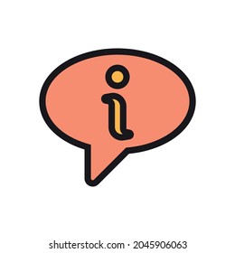 Information icon vector. Info and Faq icon symbol illustration