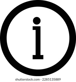 Vector de icono de información. Ilustración de símbolo de Info y Faq