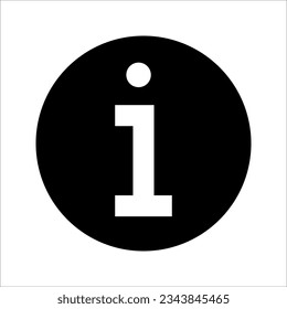 Information icon vector. Info and Faq icon symbol, vector illustration on white background