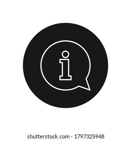 Information icon vector. Info sign
