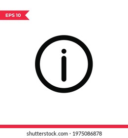 Information icon vector. Info sign