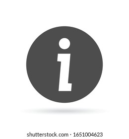 Information icon vector. Info icon symbol illustration