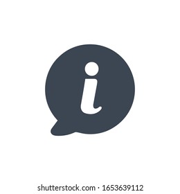 Information Icon Vector, Informative Chat Icon