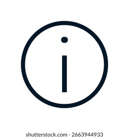 Icono de información, signo de logotipo de Vector, ilustración, forma, diseño, icono de interfaz de usuario UX, editable eps