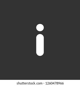 information icon vector. information sign on black background. information icon for web and app