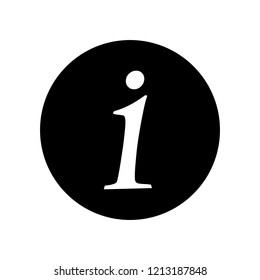 Information icon for website or app software