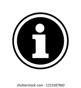 Information icon for website or app software