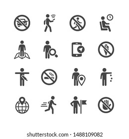 Information icons  and  ban elements