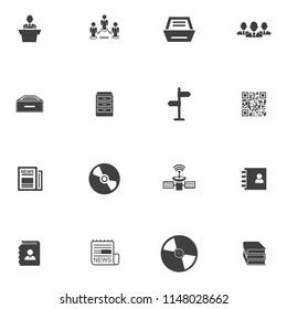 Information icons set - info web sign and symbols - internet design computer illustrations